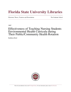 Effectiveness of Teaching Nursing Students