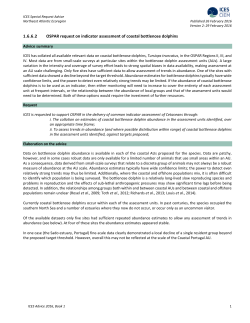 OSPAR - Indicator assessment of coastal bottlenose dolphins