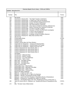 December 2013 - Westview Baptist Church
