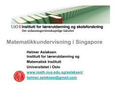 Matematikkundervisning i Singapore.ppt [Compatibility Mode]