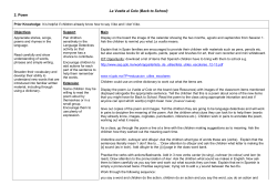 La Vuelta al Cole (Back to School) 2. Poem