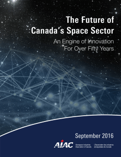 The Future of Canada`s Space Sector