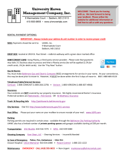 Letter - University Haven Management