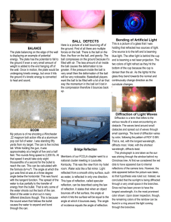 BALANCE BOOM BALL DEFECTS Bridge Reflection Bending of