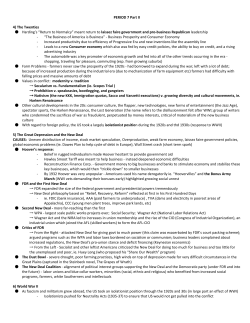PERIOD 7 Part II 4) The Twenties Harding`s &ldquo;Return to Normalcy