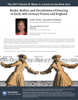 Books, Bodies, and Circulations of Dancing in Early 18th