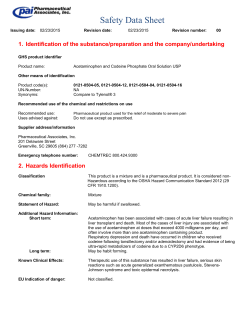Safety Data Sheet - Pharmaceutical Associates Inc.