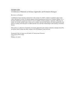 seminars - Holyoke Community College