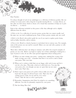 Poetry Tips from Paul Janeczko