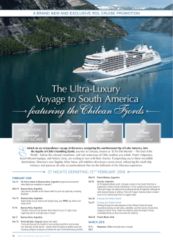 featuring the Chilean Fjords
