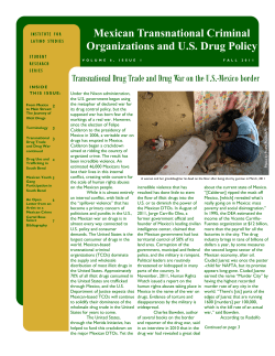 Mexican Transnational Criminal Organizations and U.S. Drug Policy