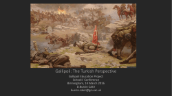 Gallipoli: The Turkish Perspective - Gallipoli Centenary Education
