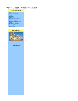 Dover Beach, Matthew Arnold - UIowa Wiki