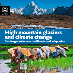 High mountain glaciers and climate change