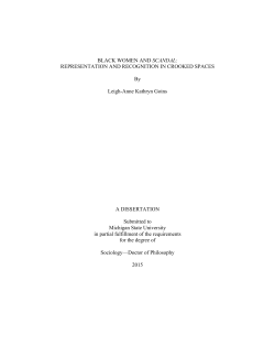 BLACK WOMEN AND SCANDAL - Michigan State University