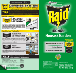 KILL BUGS ON CONTACT