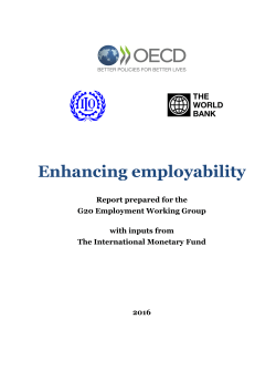 Enhancing employability