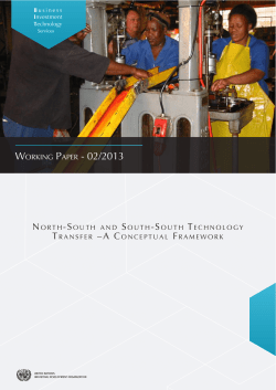 North-South and South-South Technology Transfer &ndash; A