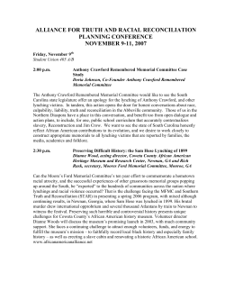 to - Alliance for Truth and Racial Reconciliation