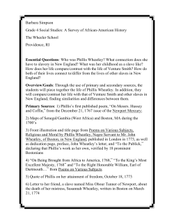 Barbara Simpson Grade 4 Social Studies: A Survey of African
