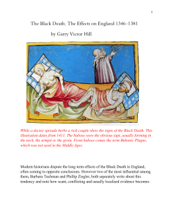 The Black Death: The Effects on England 1346