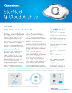 StorNext Q-Cloud Archive