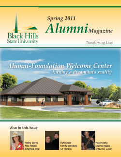 Spring 2011 PDF - Black Hills State University