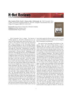 Untitled [Maria Petrucci on With Commodore Perry to Japan - H-Net