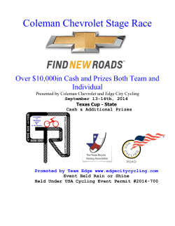 Edge City Stage Race