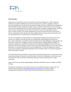 FPA Funds Risks: Investments in mutual funds carry risks and