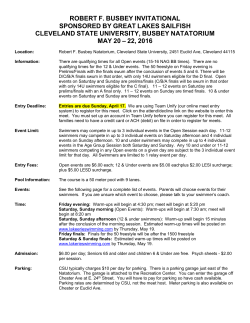 Robert F Busbey Meet Info