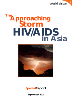 The Approaching Storm HIV/AIDS in Asia