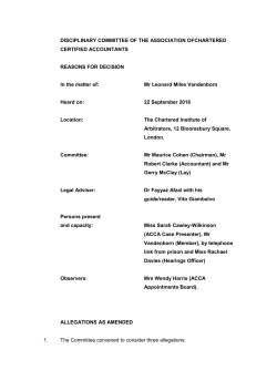 Disciplianry Committee of the