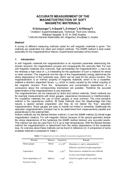 accurate measurement of the magnetostriction of soft