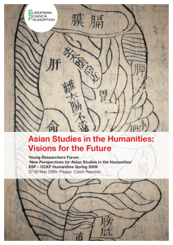 Asian Studies in the Humanities: Visions for the Future
