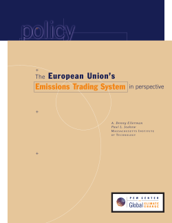 The European Union`s Emissions Trading System in perspective