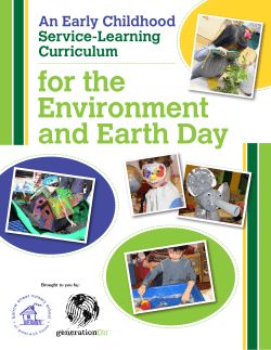 for the Environment and Earth Day