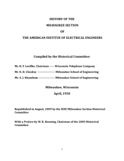 IEEE Milwaukee History