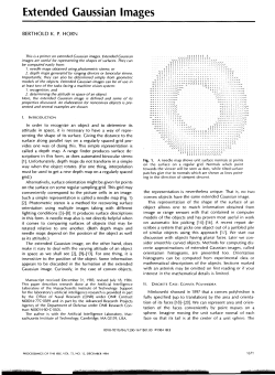 Extended Gaussian Images