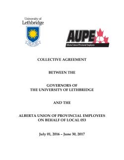 Local 53 Collective Agreement