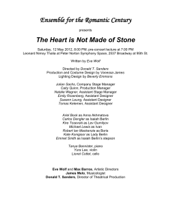 , 2012 - Ensemble for the Romantic Century