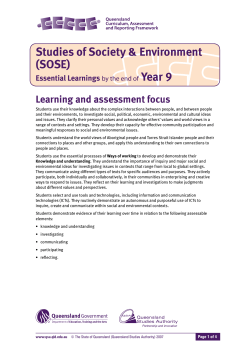 SOSE ELs by the end of Yr 9 (PDF, 154 kB )