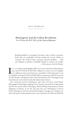 Jeff Morgan / Hemingway and the Cuban Revolution