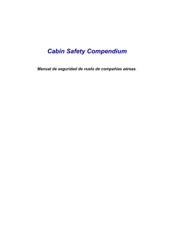Cabin Safety Compendium, Issue 1 (Spanish)