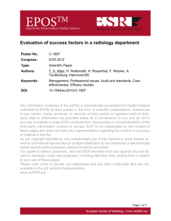 Evaluation of success factors in a radiology department