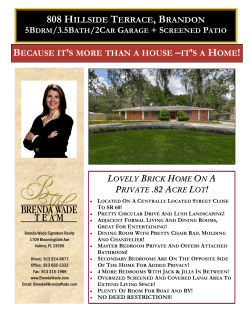 808 HILLSIDE TERRACE, BRANDON BECAUSE IT`S MORE THAN