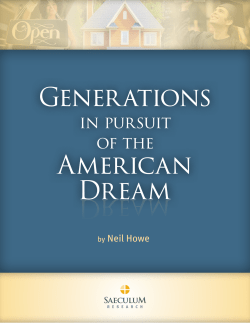 Generations in Pursuit of the American Dream