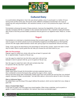 Cultured Dairy