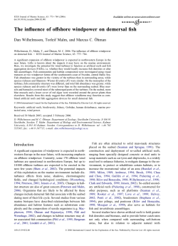 The influence of offshore windpower on demersal fish