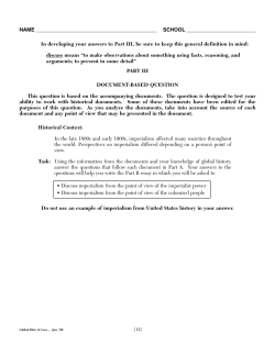 DBQ Imperialism Point of View